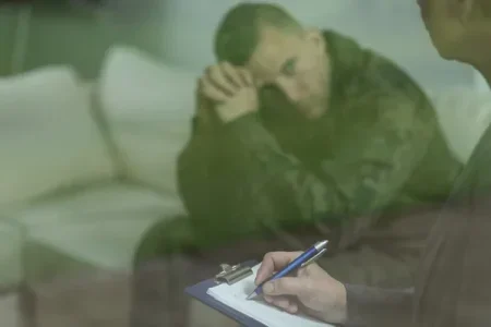 Soldier with mental health diagnosis